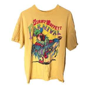 Jimmy Buffett Carnival Tour Vintage 1998 T-Shirt Yellow XL